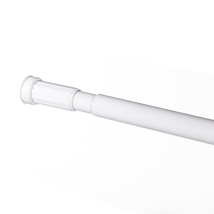 Barre de rideau de douche 140/260 cm, blanc, Cooke & Lewis Nira