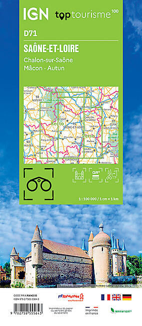 IGN - SAONE-ET-LOIRE D71 TOP TOURISME 100 IGN
