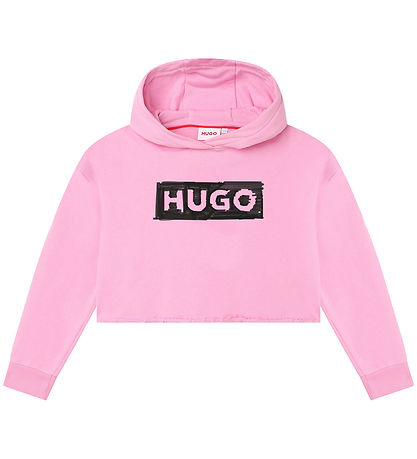 HUGO H?ttetr?je - Cropped - Rosa m. Sort