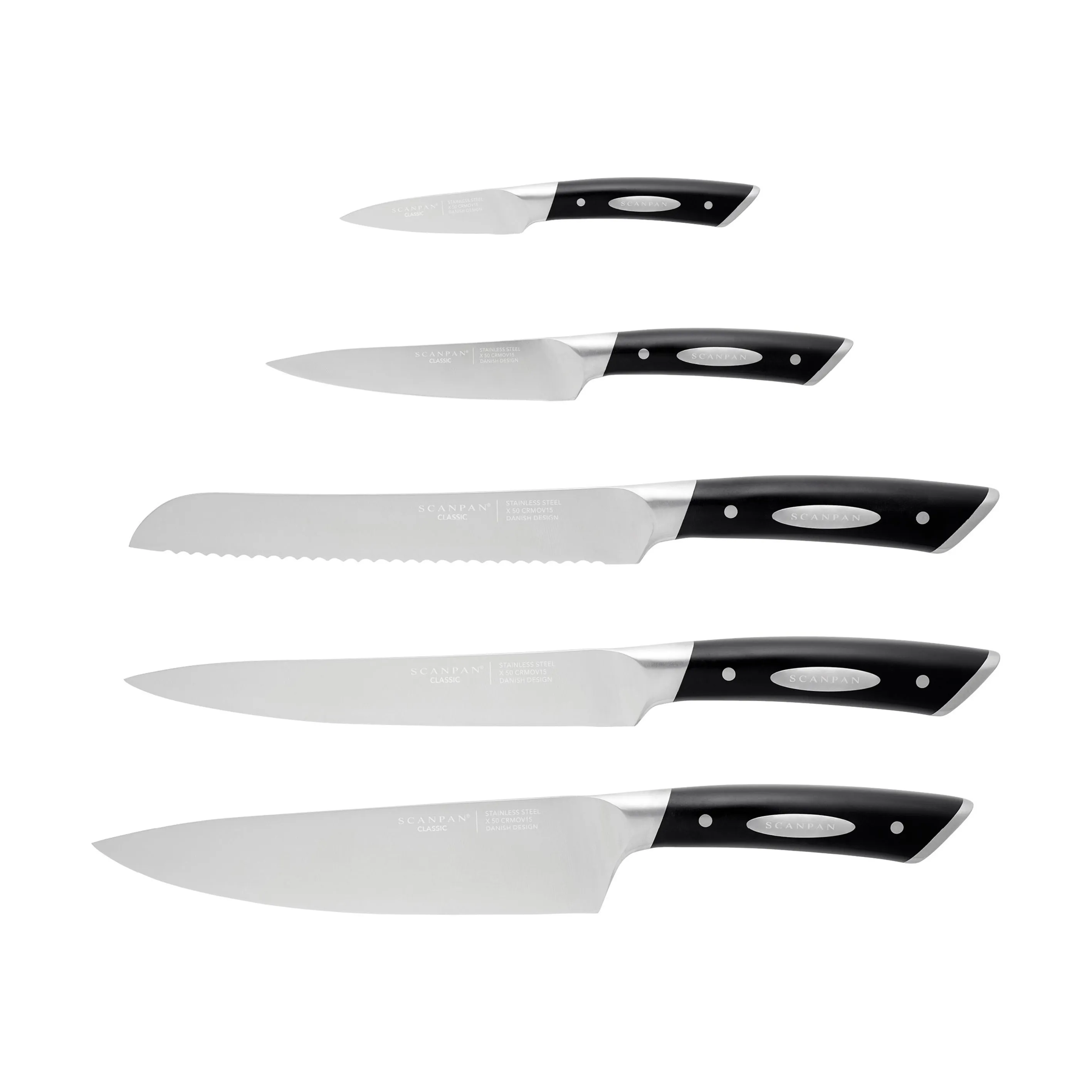 Scanpan Classic Knivblok - 6 dele