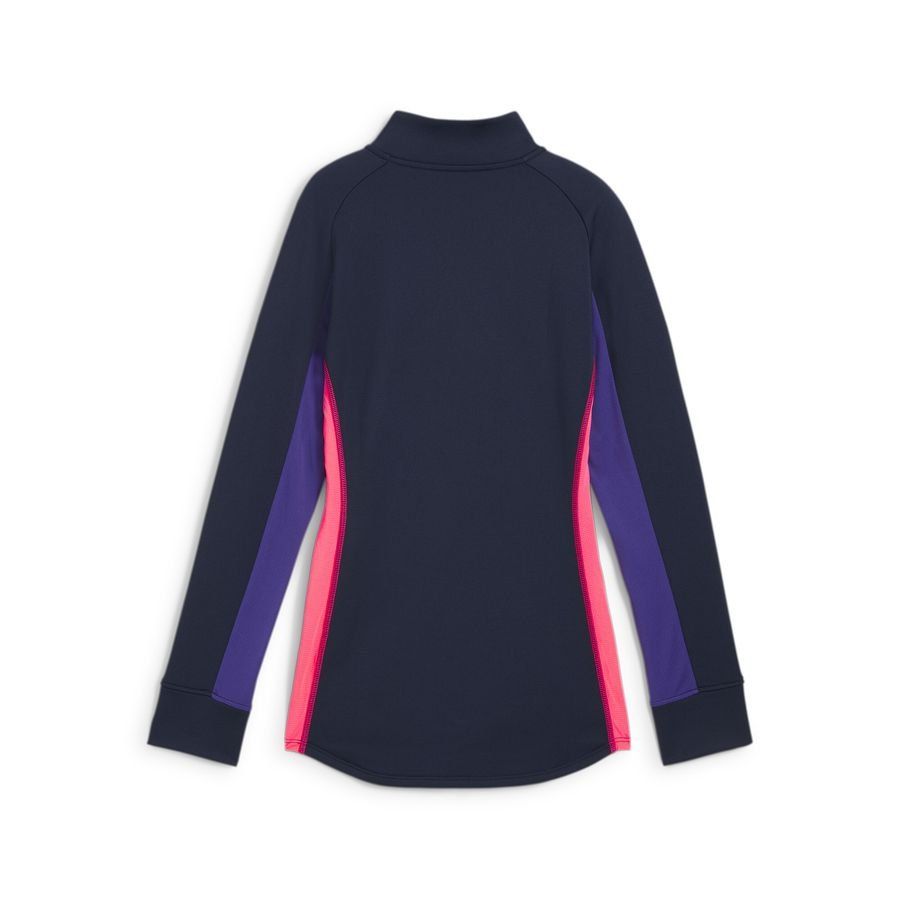 PUMA Maillot d'Entraînement IndividualBlaze Fermeture Éclair 1/4 - Club Navy/Dark Amethyst Femme