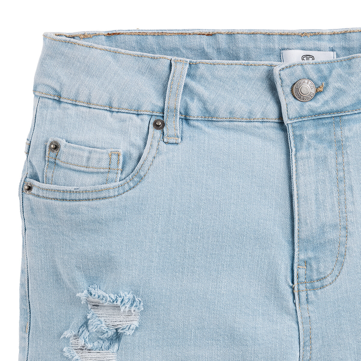 COLEÇÕES LA REDOUTE<br>Bermudas em ganga