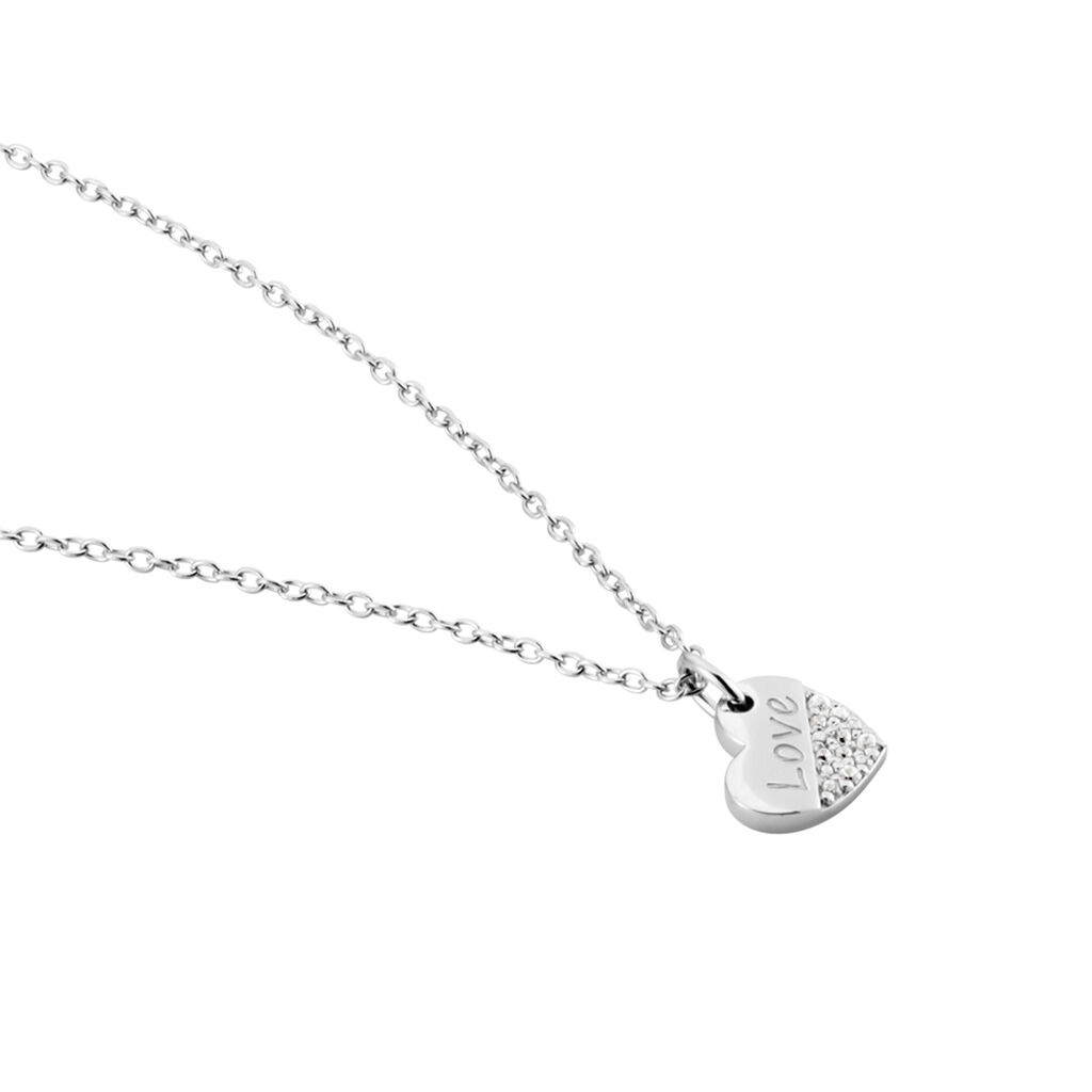 Collier Argent Blanc Alphonzo Oxydes De Zirconium