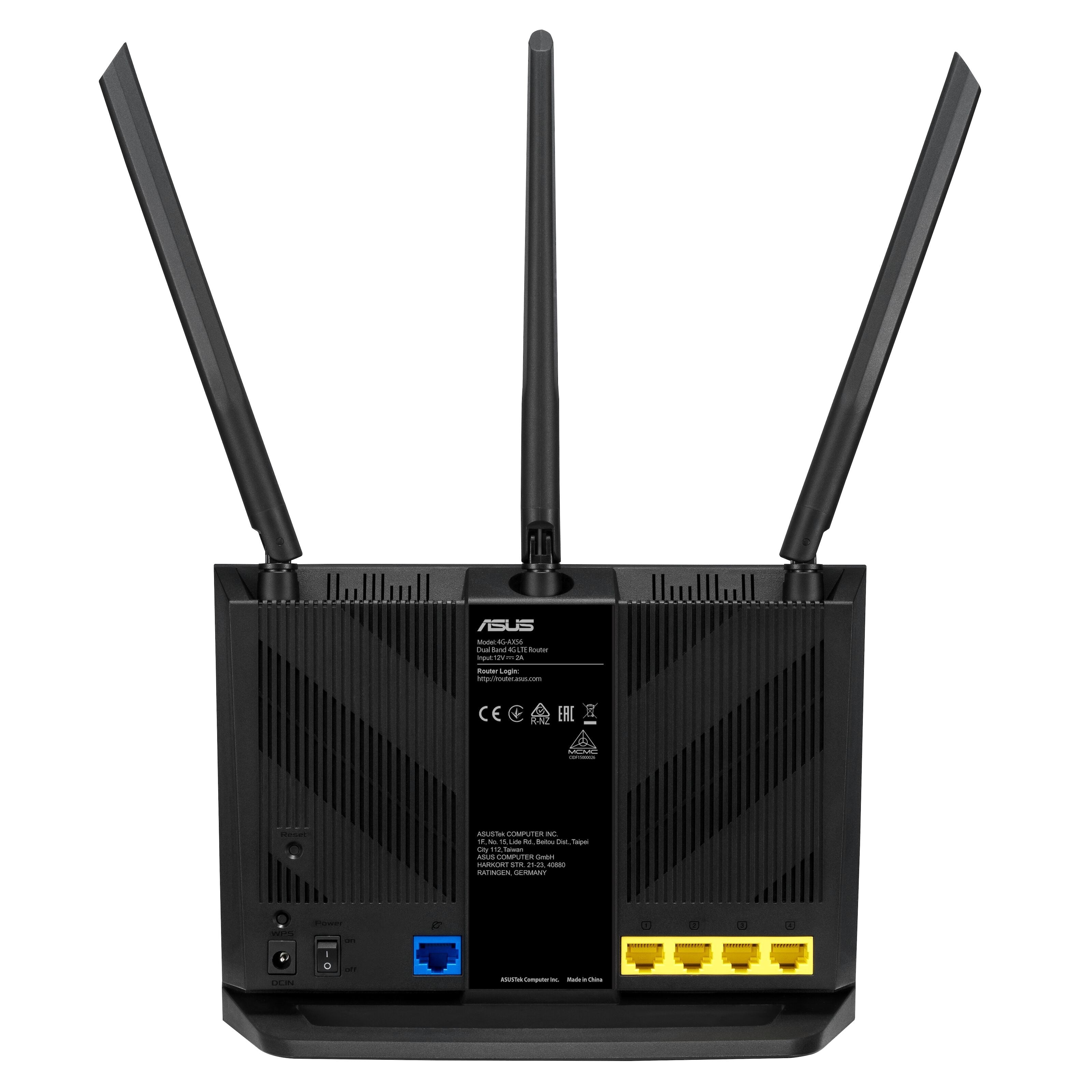 Asus AX56 4G+-ruter med modem AX1800