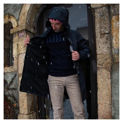 Veste 3/4 Imperméable Lagoped Grand Tetras Noir