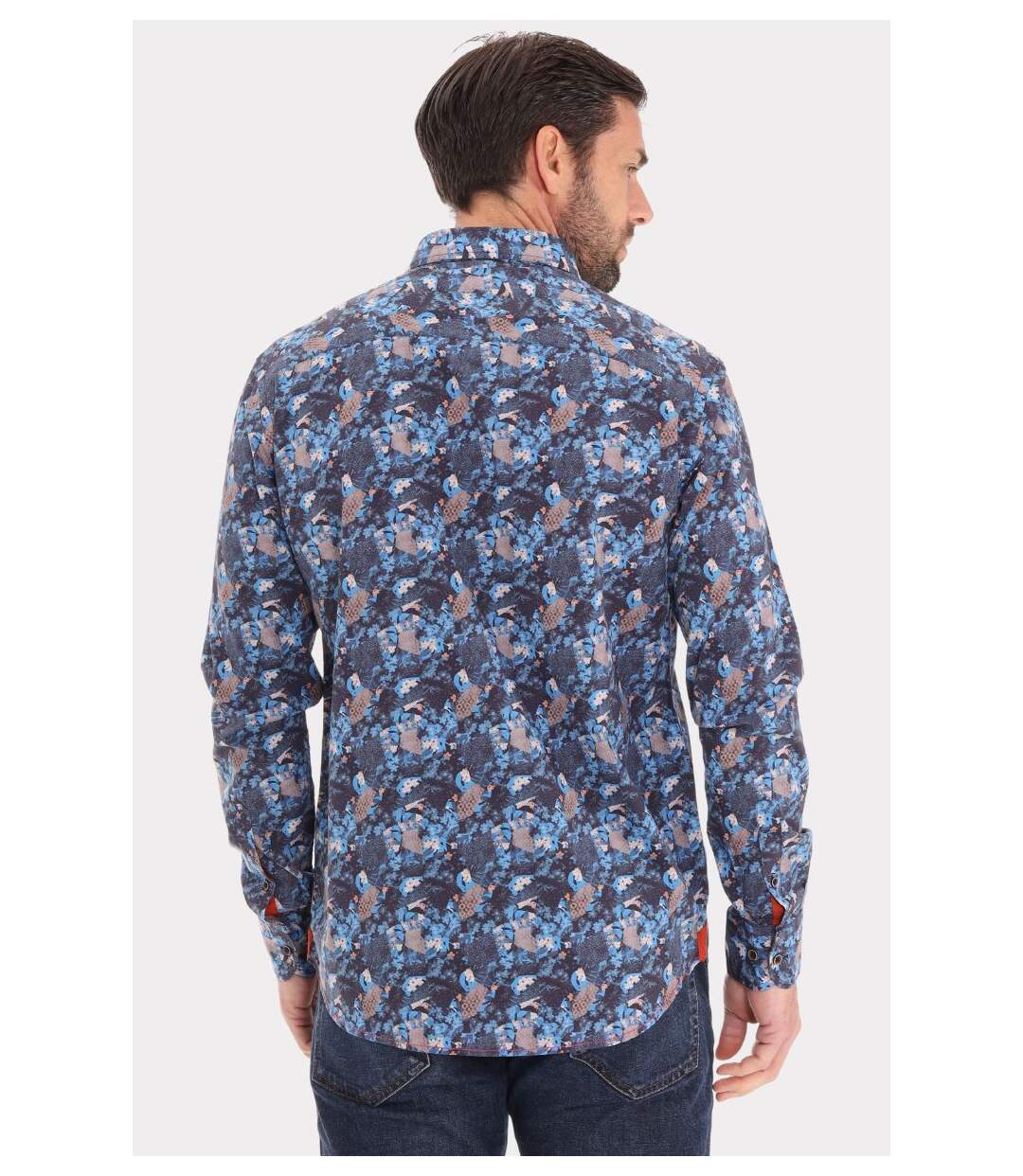 Chemise imprimée col boutonné