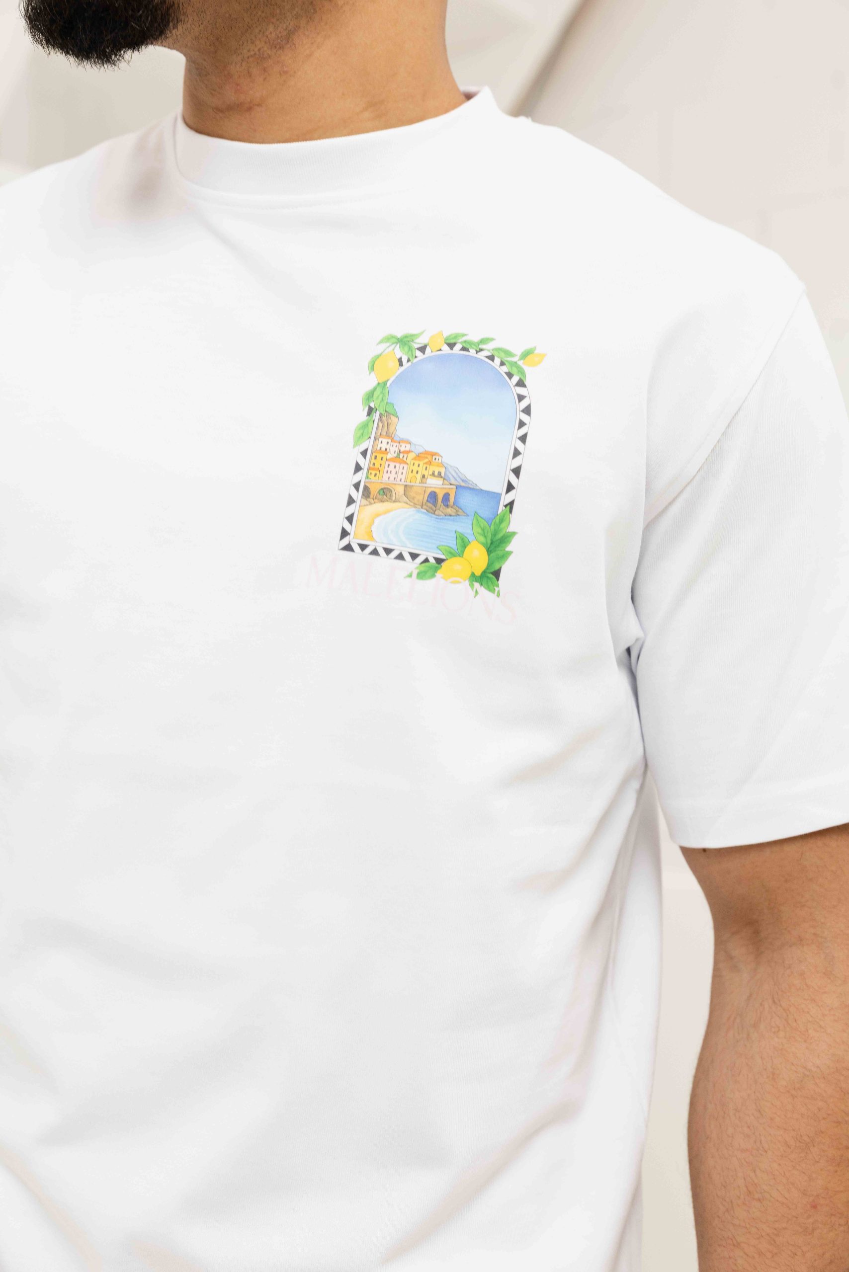 Malelions Amalfi Window T-Shirt Heren Wit