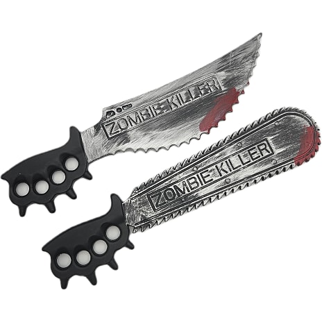 Halloween zombie kniv - flere varianter - assorteret