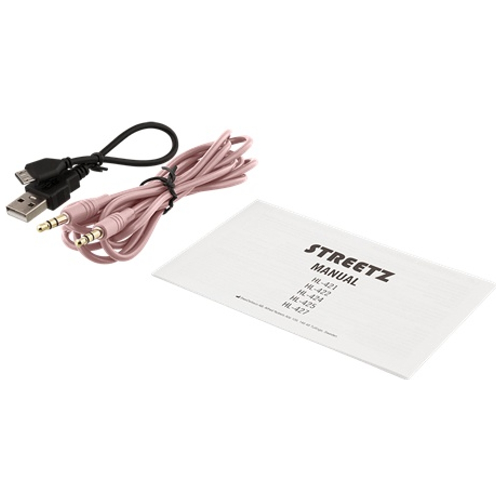 Streetz HL-BT402 Bluetooth-On-Ear-Kopfhörer Pink