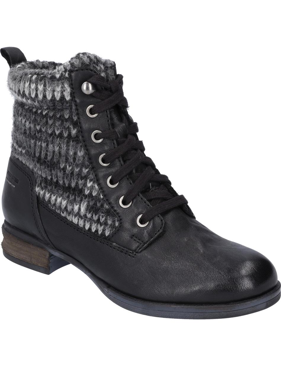 Stiefelette Sanja 17, schwarz-kombi
