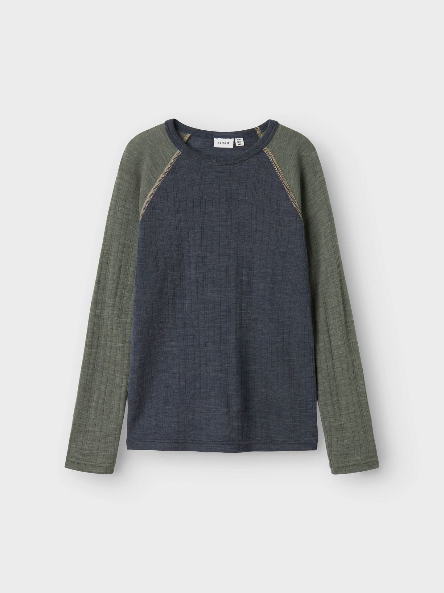 Wang Wool Needle Long Sleeve Top Solid