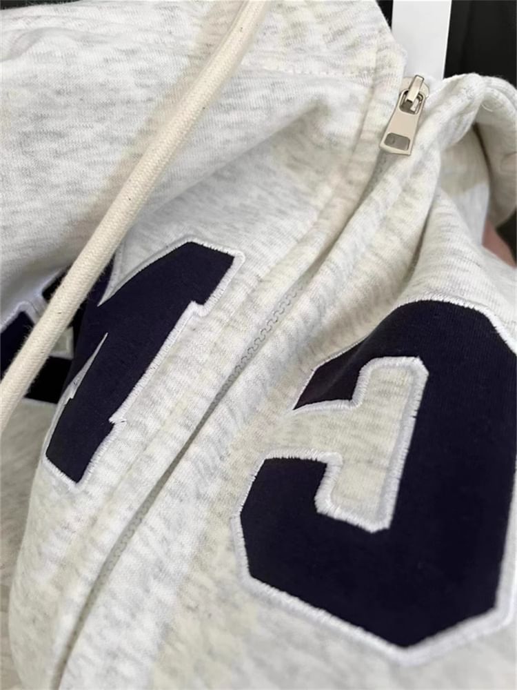 Alhambra - Hoodie met letters en rits