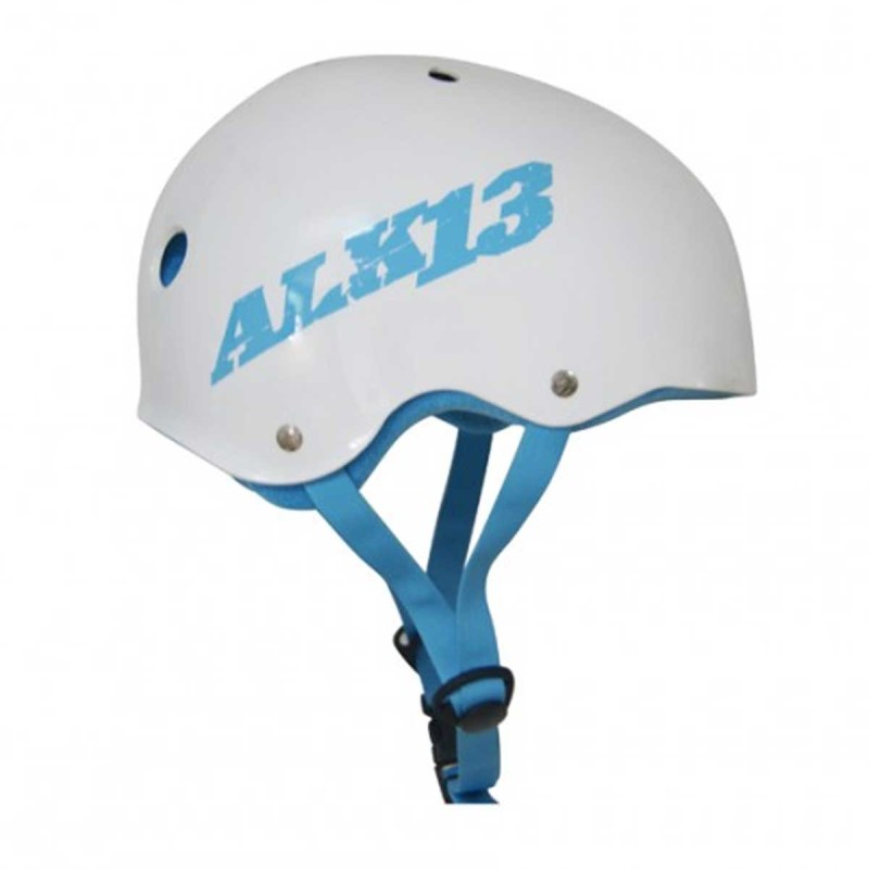 Casque ALK13 H2O+ White - Logo Blue - The Corner Shop