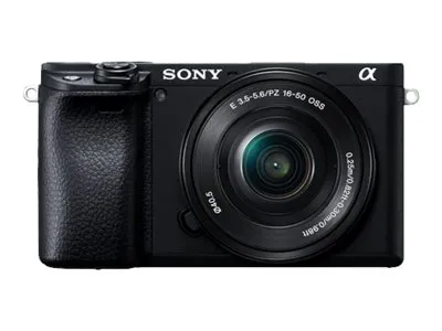 Sony a6400 ILCE-6400L - Digitalkamera - spejlløst - 24.2 MP - APS-C - 4K / 30 fps - 3x optisk zoom 16-50 mm objektiv - Wi-Fi, NFC, Bluetooth - sort