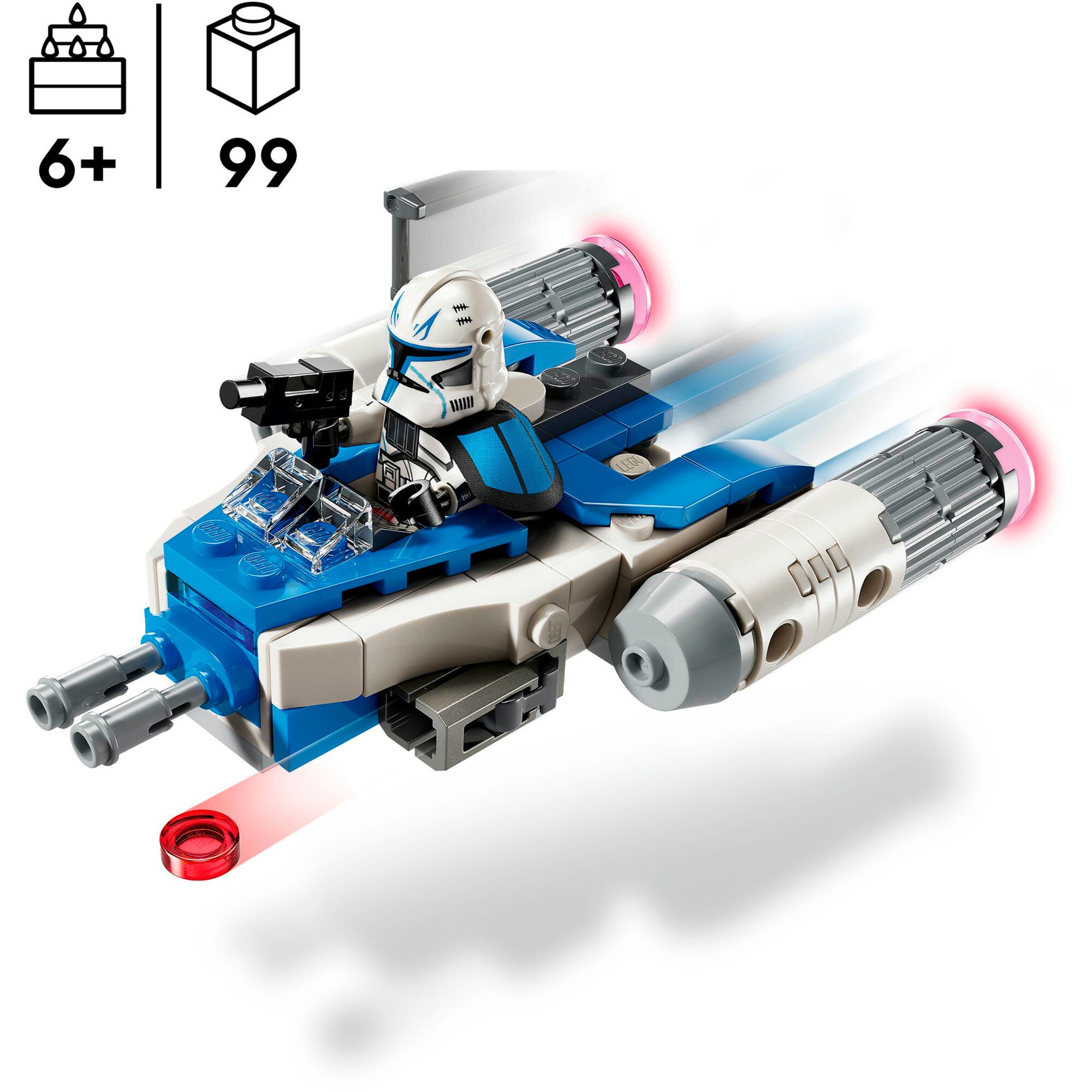 LEGO Konstruktionsspielzeug Star Wars Captain Rex Y-Wing Microfighter