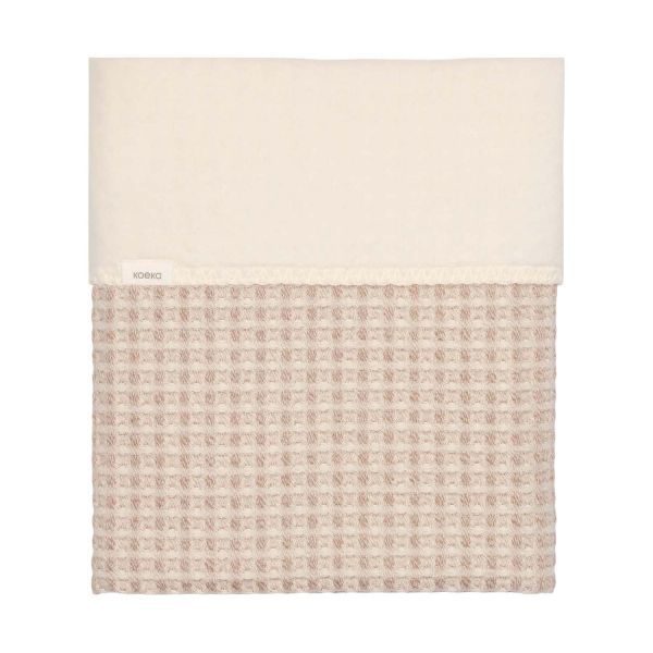 Koeka Wiegdeken - Cotton Fleece Wafel Amsterdam – Crumble