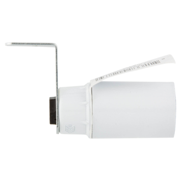 Handson lampfitting E14 haakse beugel wit