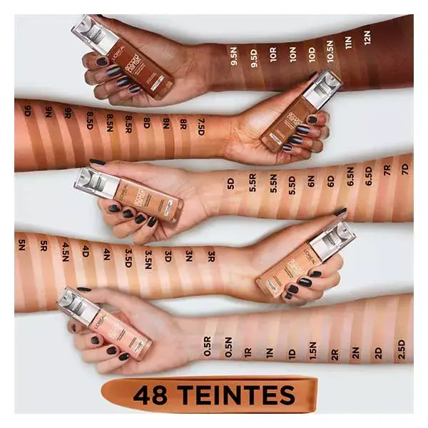 Base Líquida True Match da L'Oréal Paris, nº 8.5R Rosa Pecã, 30ml