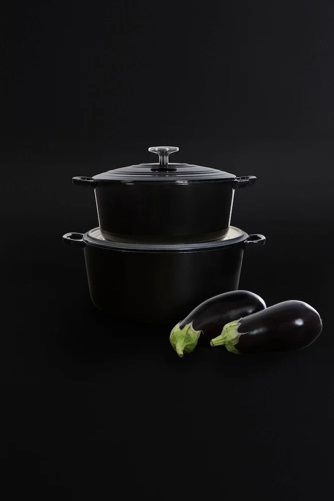 BK Bourgogne Braadpan Gietijzer - Jet Black