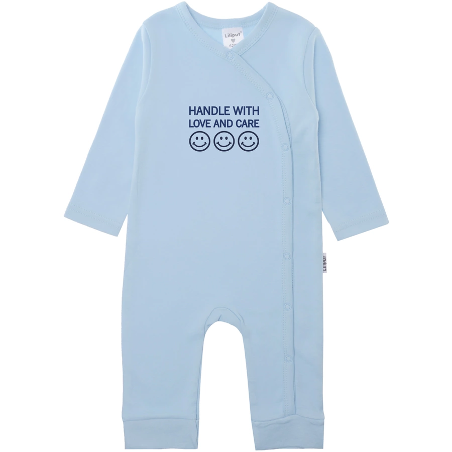 Liliput Jumpsuit im 2er Set Handle with love and care weiss hellblau