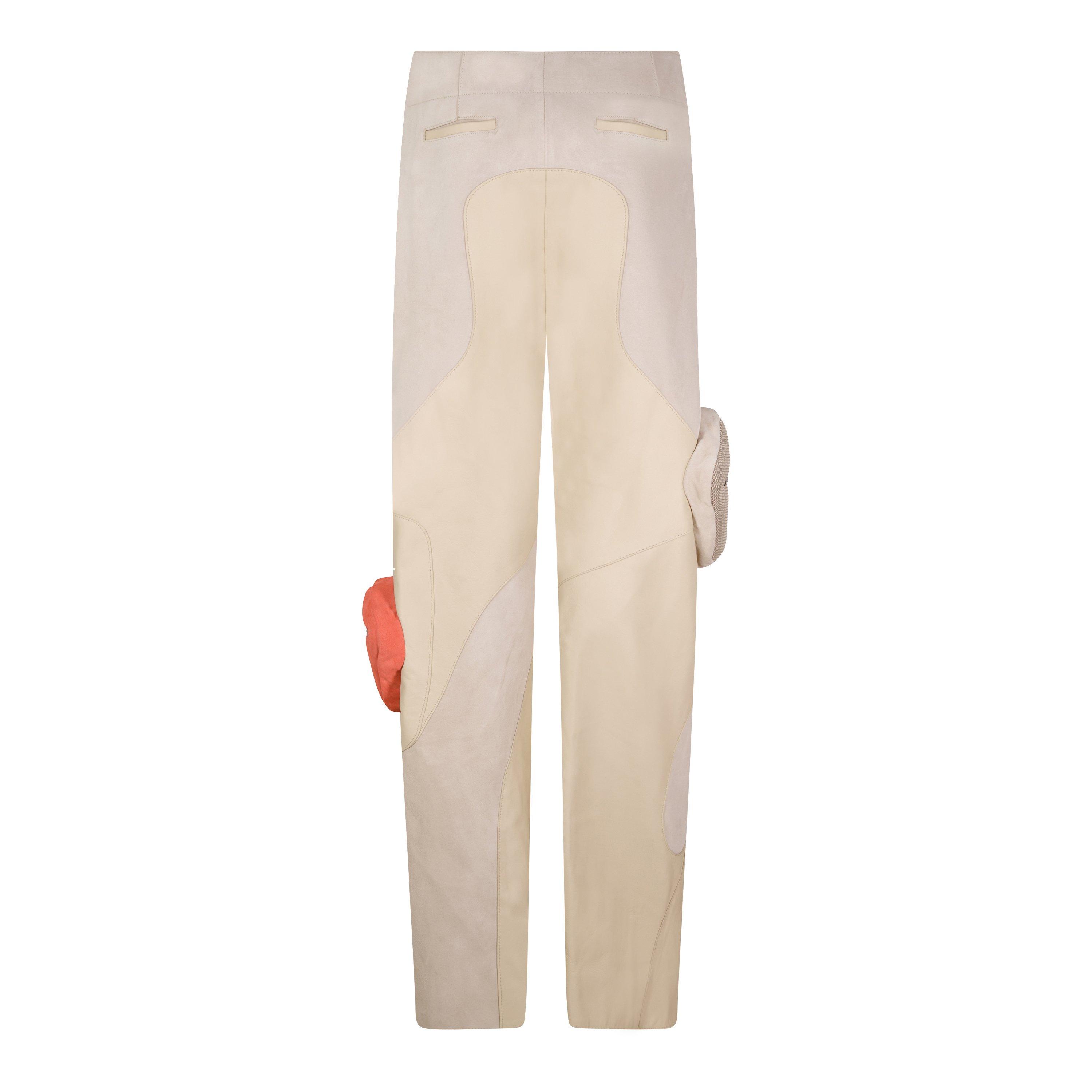 Off White Candle Edge Straight Leg Trousers