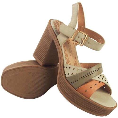 MTNG - Sandalia señora MUSTANG 53387 taupe Marrón