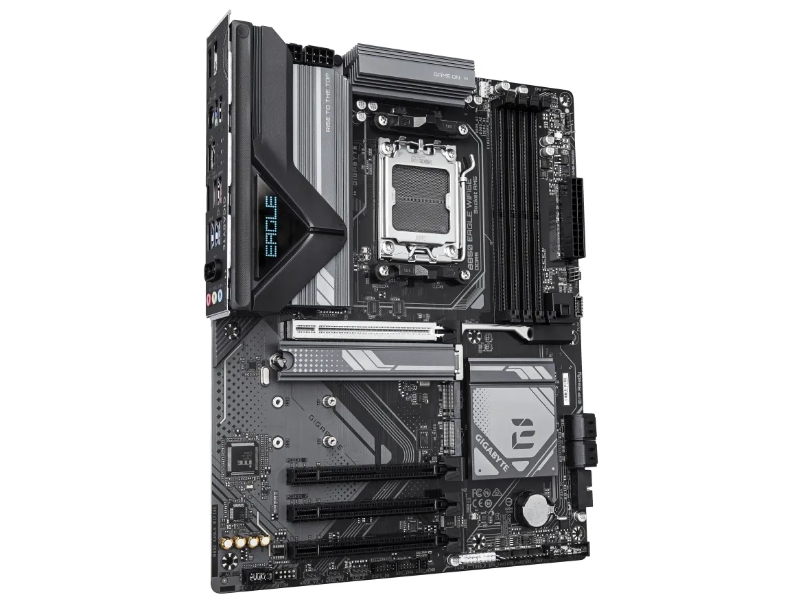 Gigabyte B850 EAGLE WIFI6E - Bundkort - ATX - Socket AM5 - AMD B850 Chipset - USB-C 3.2 Gen 1, USB 3.2 Gen 2, USB 3.2 Gen 1 - Wi-Fi 6E, Bluetooth, Gigabit LAN - onboard grafik (CPU påkrævet) - HD Audio (8-kanaler)
