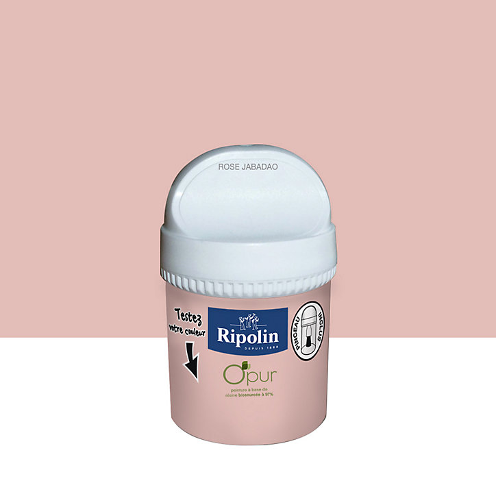 Testeur peinture intérieure Ripolin O'Pur rose jabadao satin 75ml
