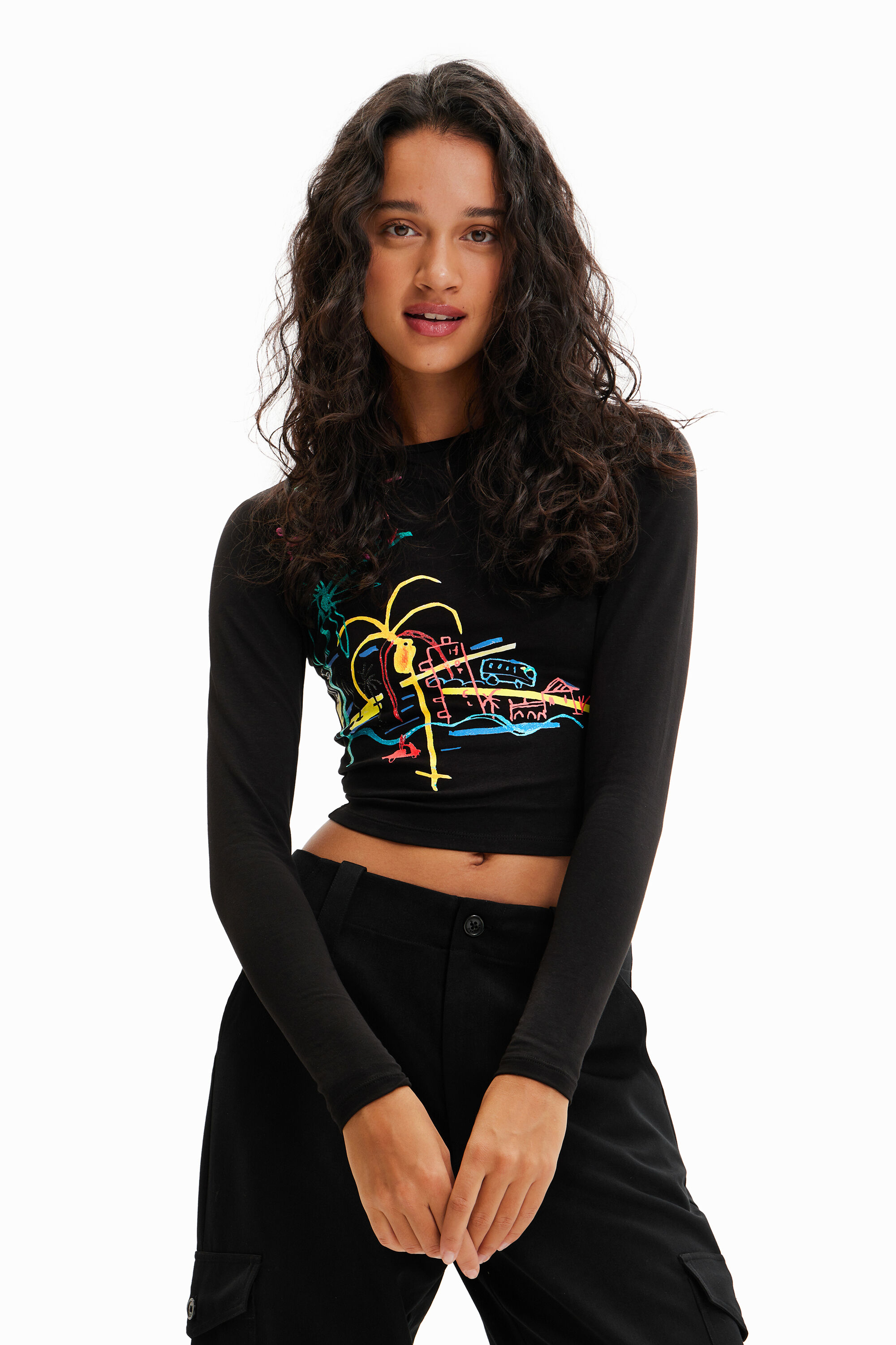 T-shirt court slim arty