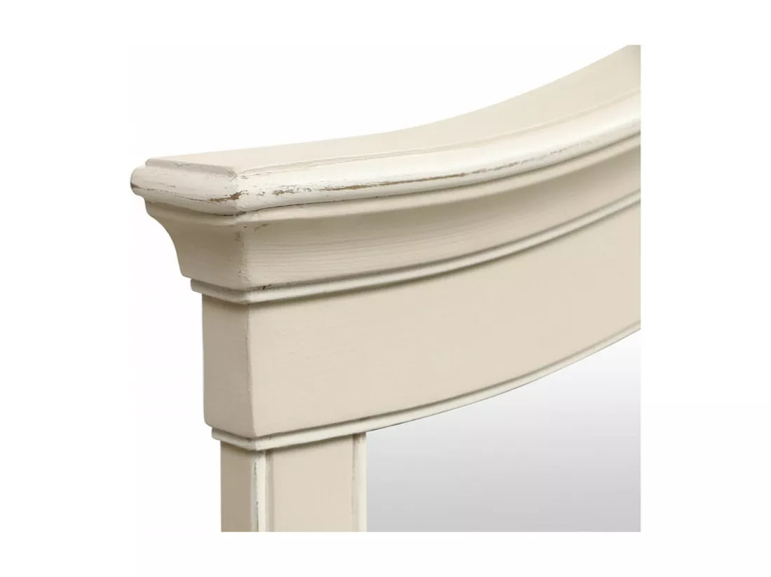 Miroir rectangulaire MDF Blanc - Lubéron Interior's