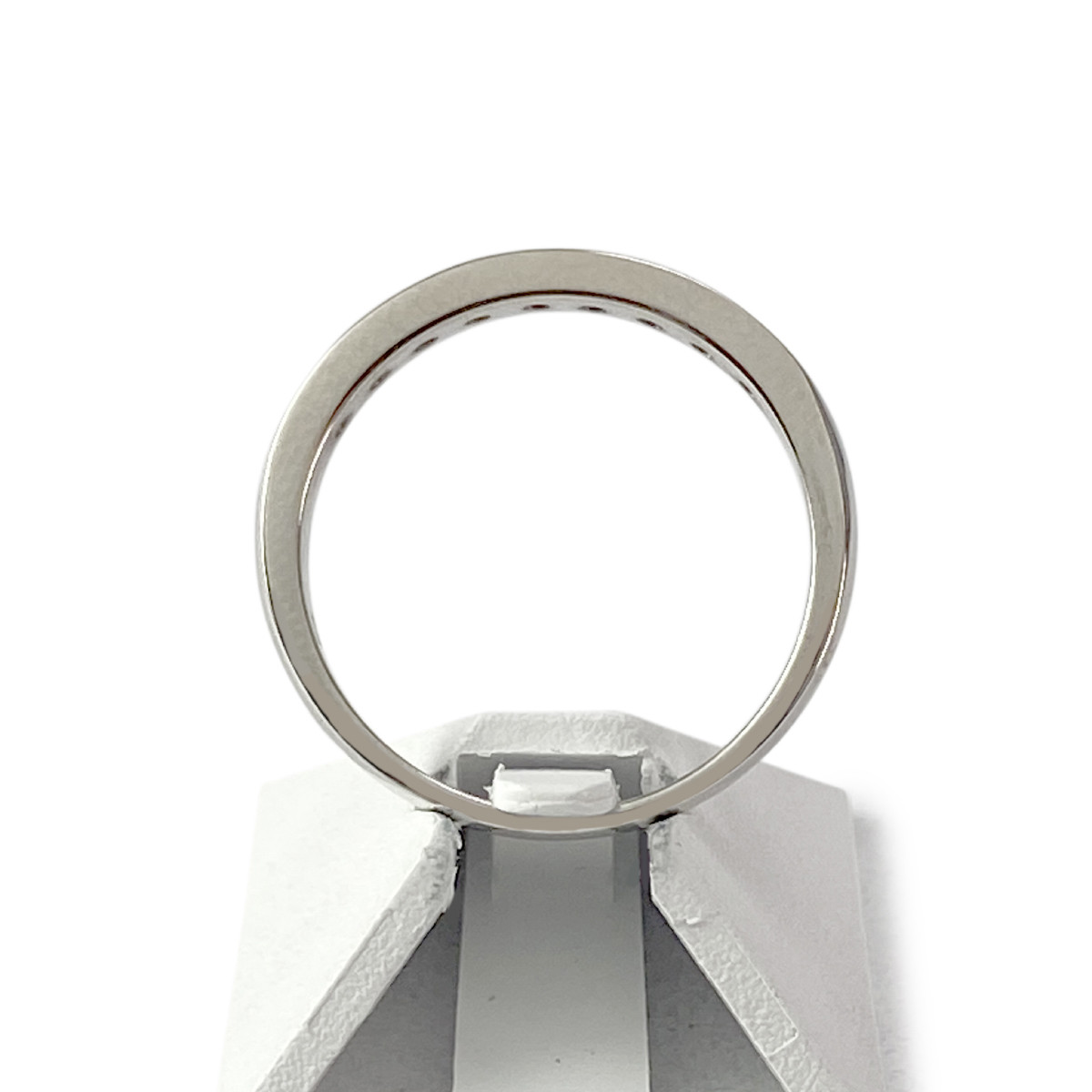 Bague d'occasion or 750 blanc diamants