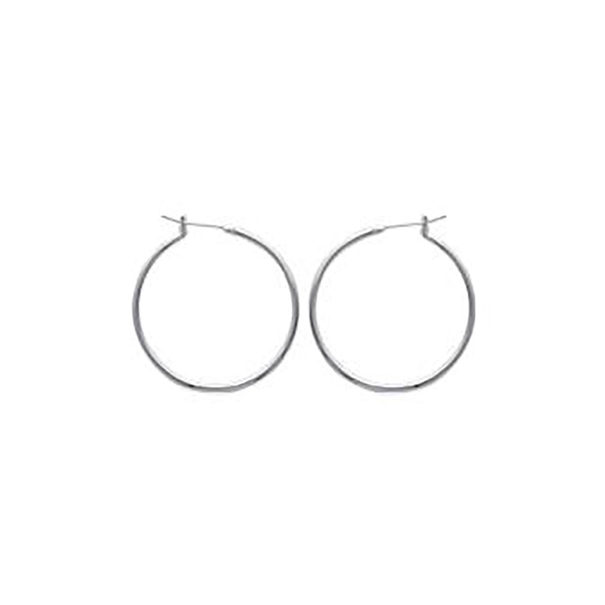 Boucle d'oreilles Brillaxis créoles argents 30 mm (BRILLAXIS)