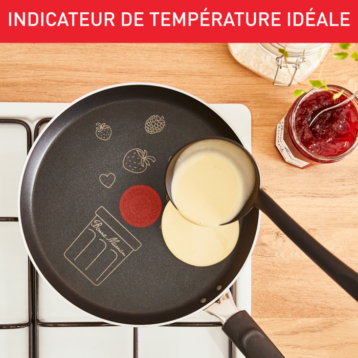 Tefal Bonne Maman Poêle à crêpe 25 cm