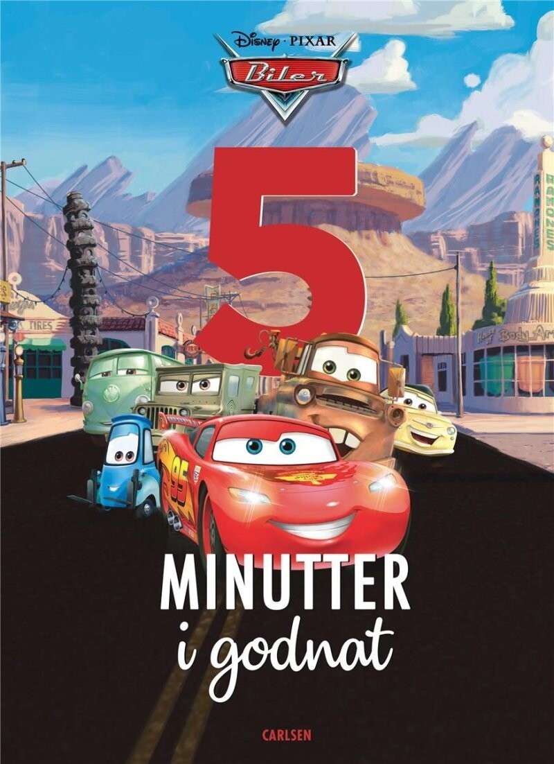 Fem Minutter I Godnat - Biler - Disney Pixar - Bog
