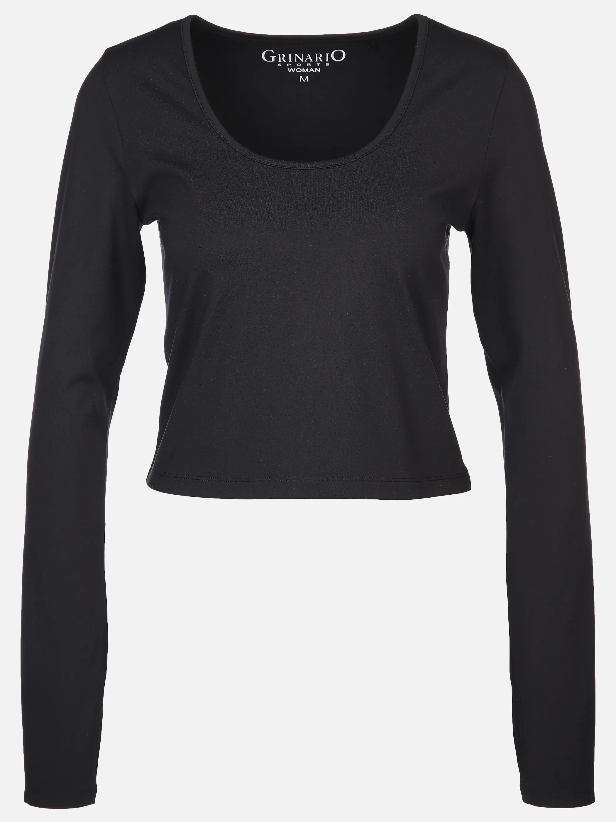 Damen Sport Cropped Top mit langem Arm