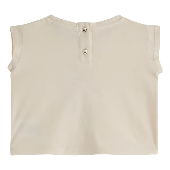 Emile et Ida T-shirt Lapin d'Avril | Ecru