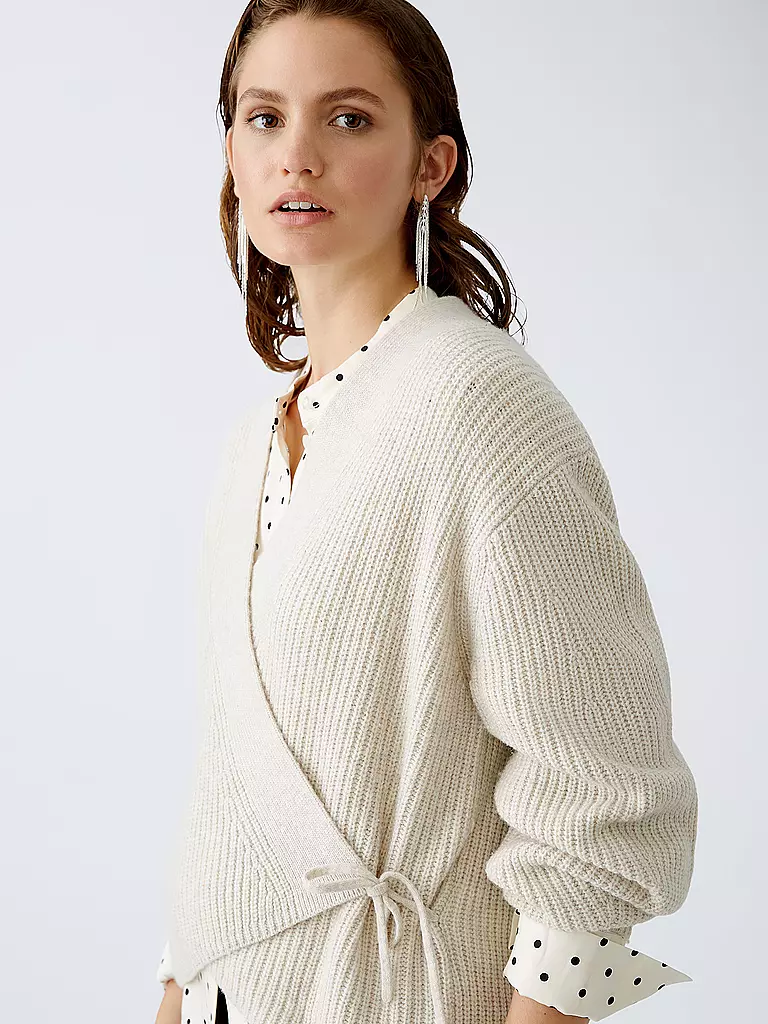 OUÍ Strickjacke creme