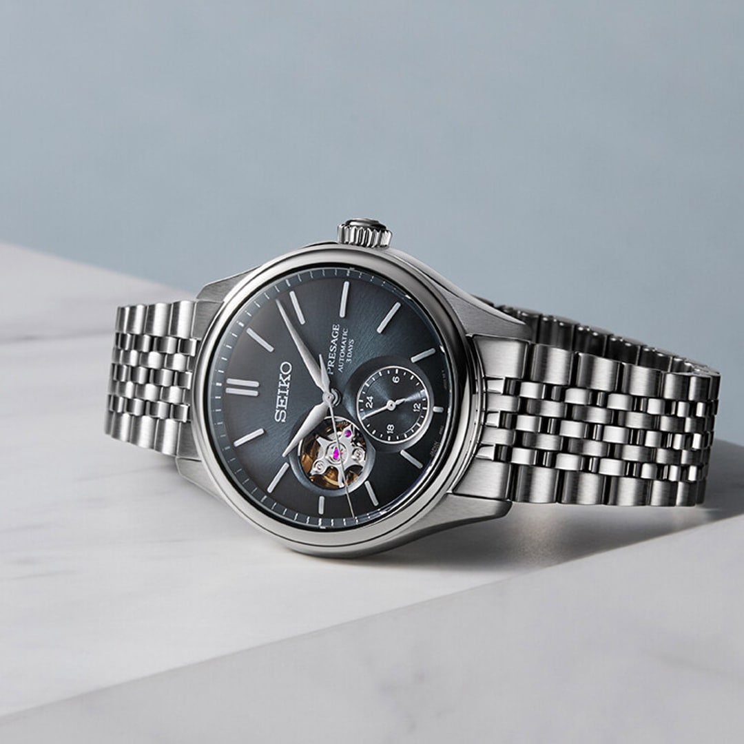 Seiko Presage Classic Automatic Open Heart Shiro-iro