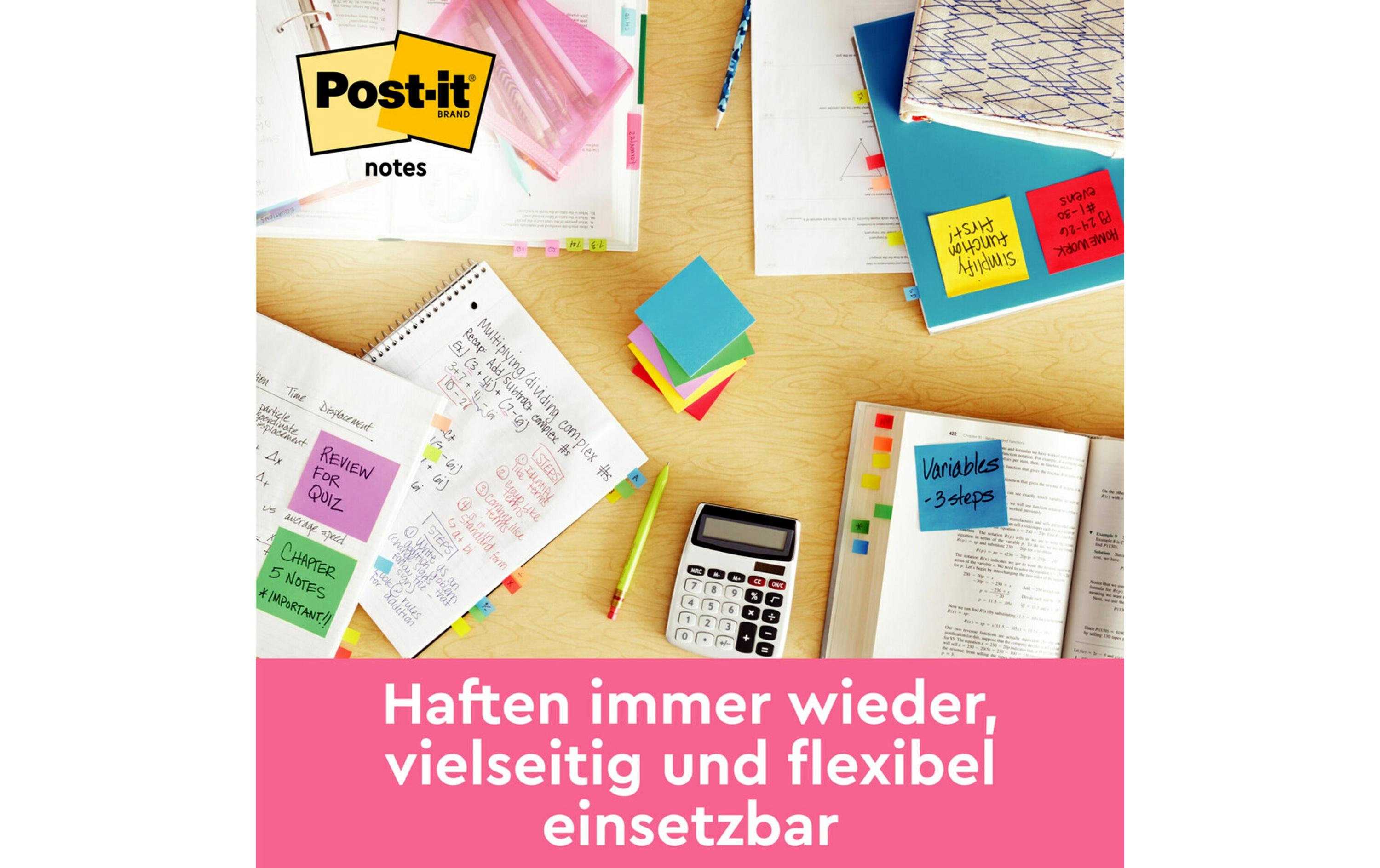 Notizzettel Beachside Collection, 76 x 76 mmPost-it Notes je 100 Blätter