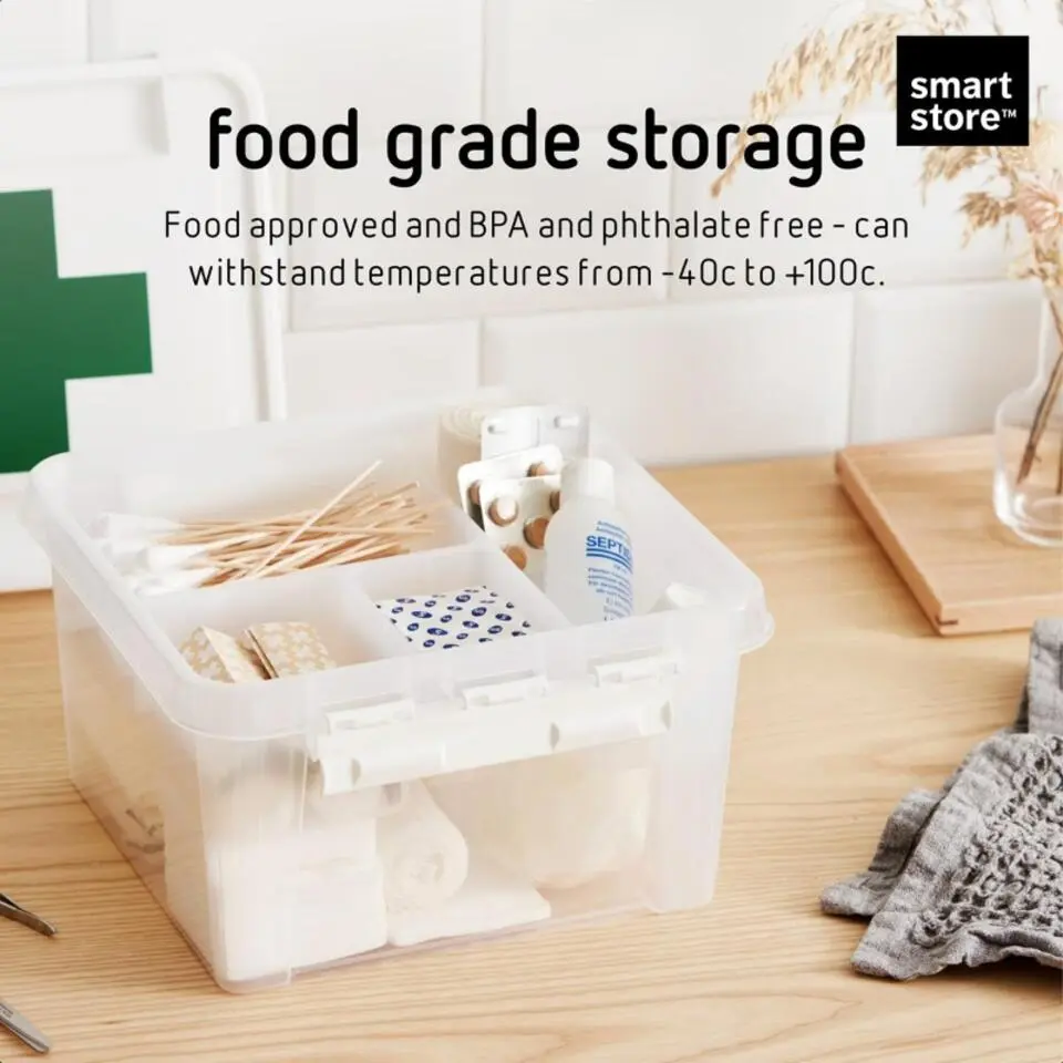 SmartStore Stevige Opbergbox 7L Set van 3 - 28x28x17cm