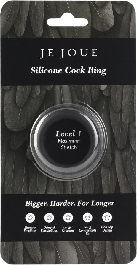 Je Joue JE JOUE - SILICONE C-RING MAXIMUM STRETCH BLACK Black