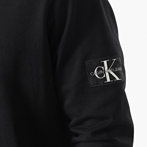 Sweat Crewneck Monogram Sleeve Badge 4035 Noir