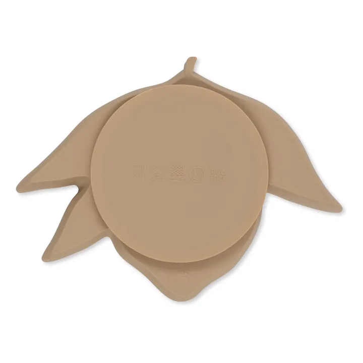 Konges Sløjd Set repas en silicone Citron | Sable