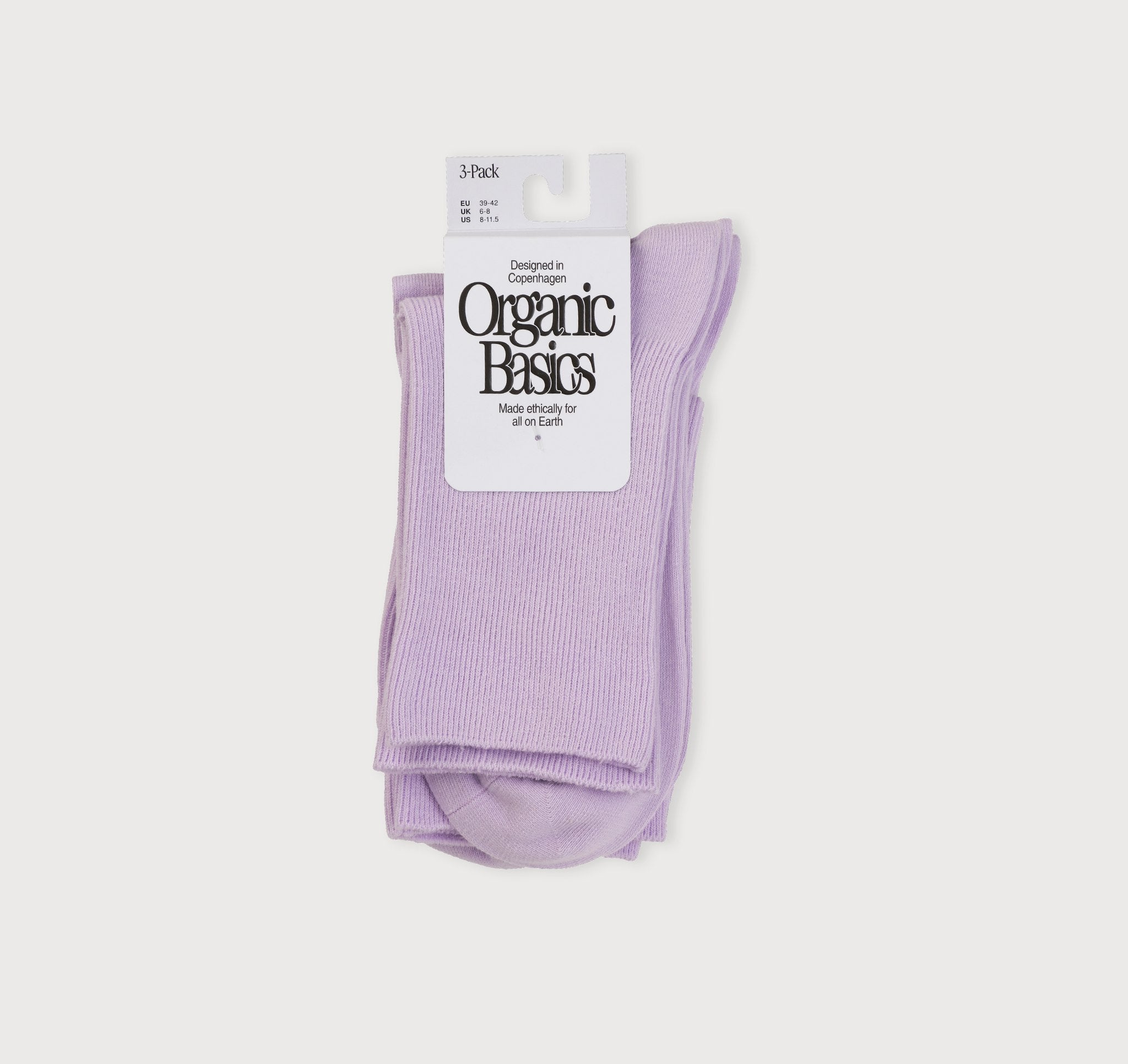 COTTON<br>Core Crew Rib Socks 3-Pack