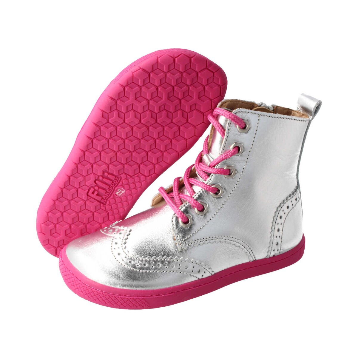 WL4210-3 silver LET`S ROCK nappa leather laces Weite/W