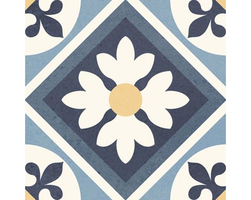 Porseleinen wand- en vloertegel Heritage taco in 76 verschillende designs 16,5 x 16,5 cm