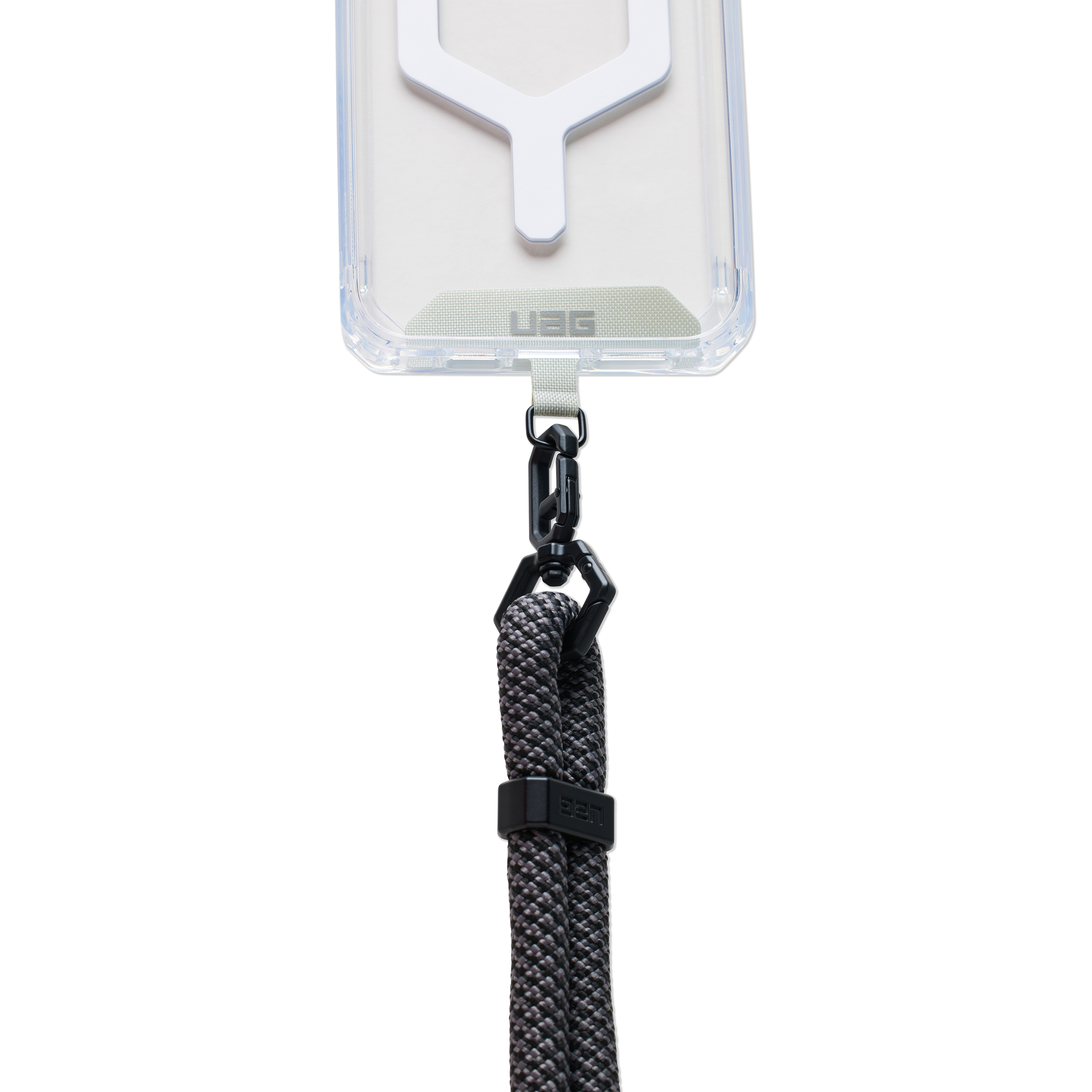 (160cm) Universal Necklace Handykette Crossbody Lanyard Civilian   1x Einlage (964371113240) - Schwarz