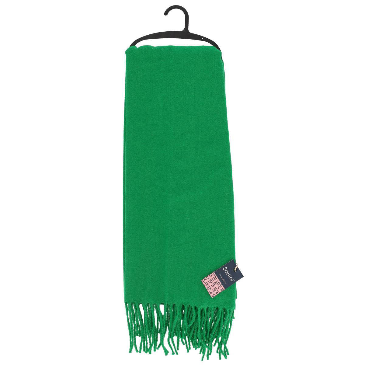 Sarlini sjaal met franjes groen