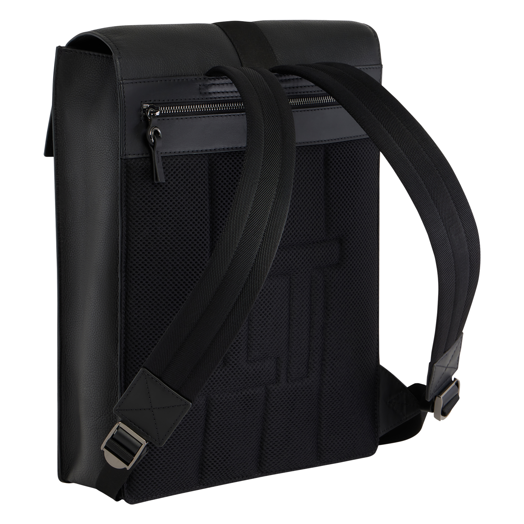 ALEXIS - Sac à dos en cuir grainé | Noir