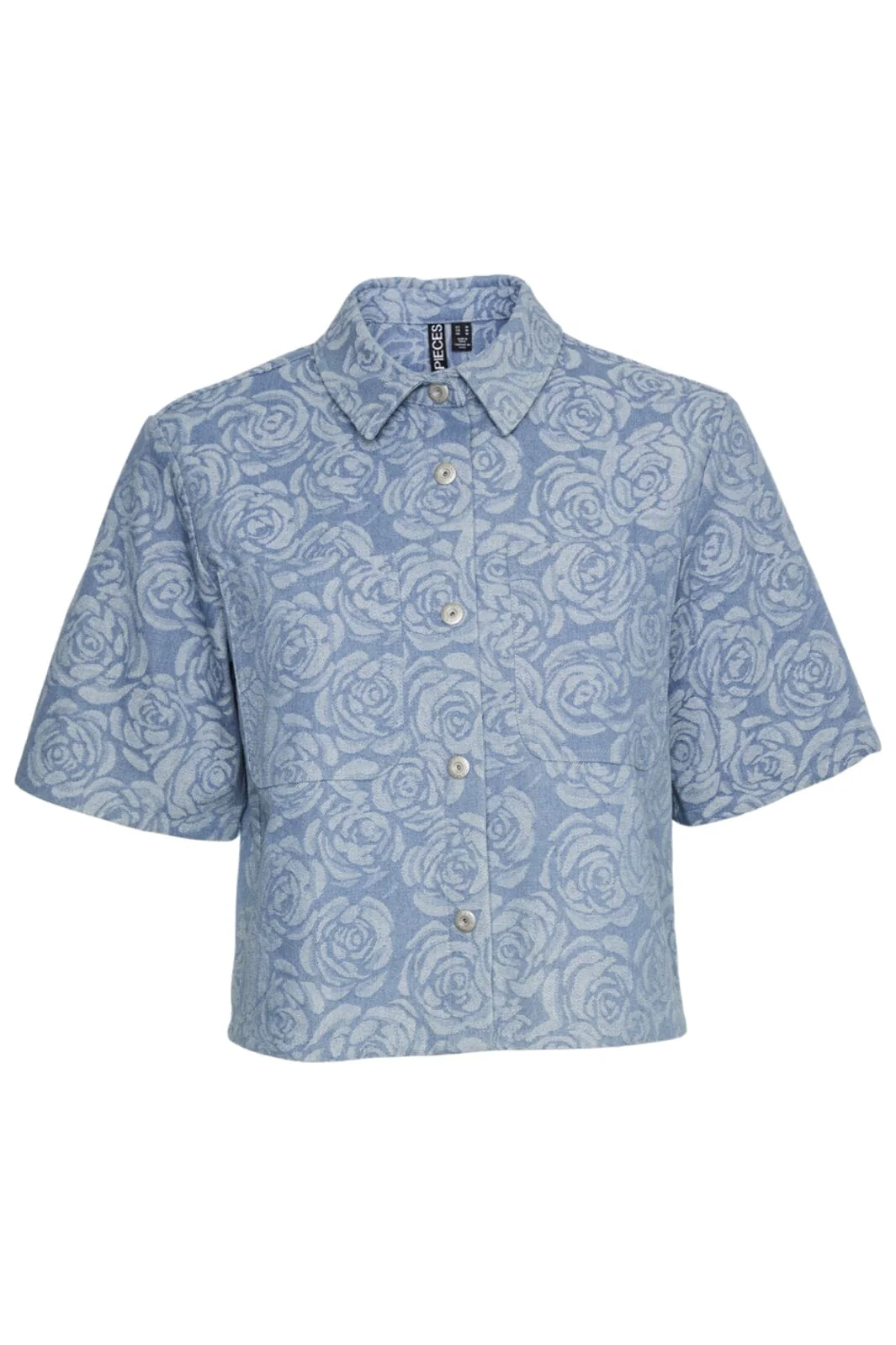 Pieces Pckalyn Ss Denim Shirt